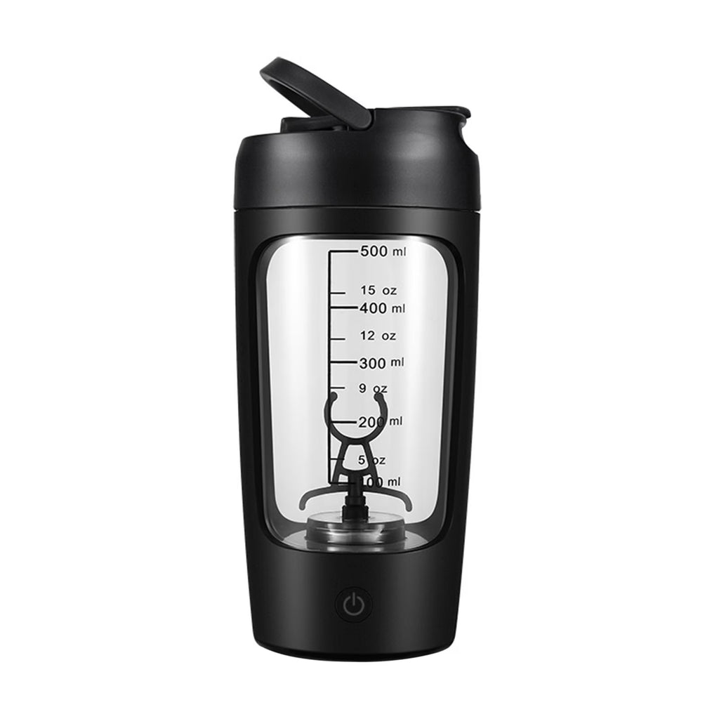 Electric Shaker Bottle – 24oz Rechargeable Mixer Cup (Black)